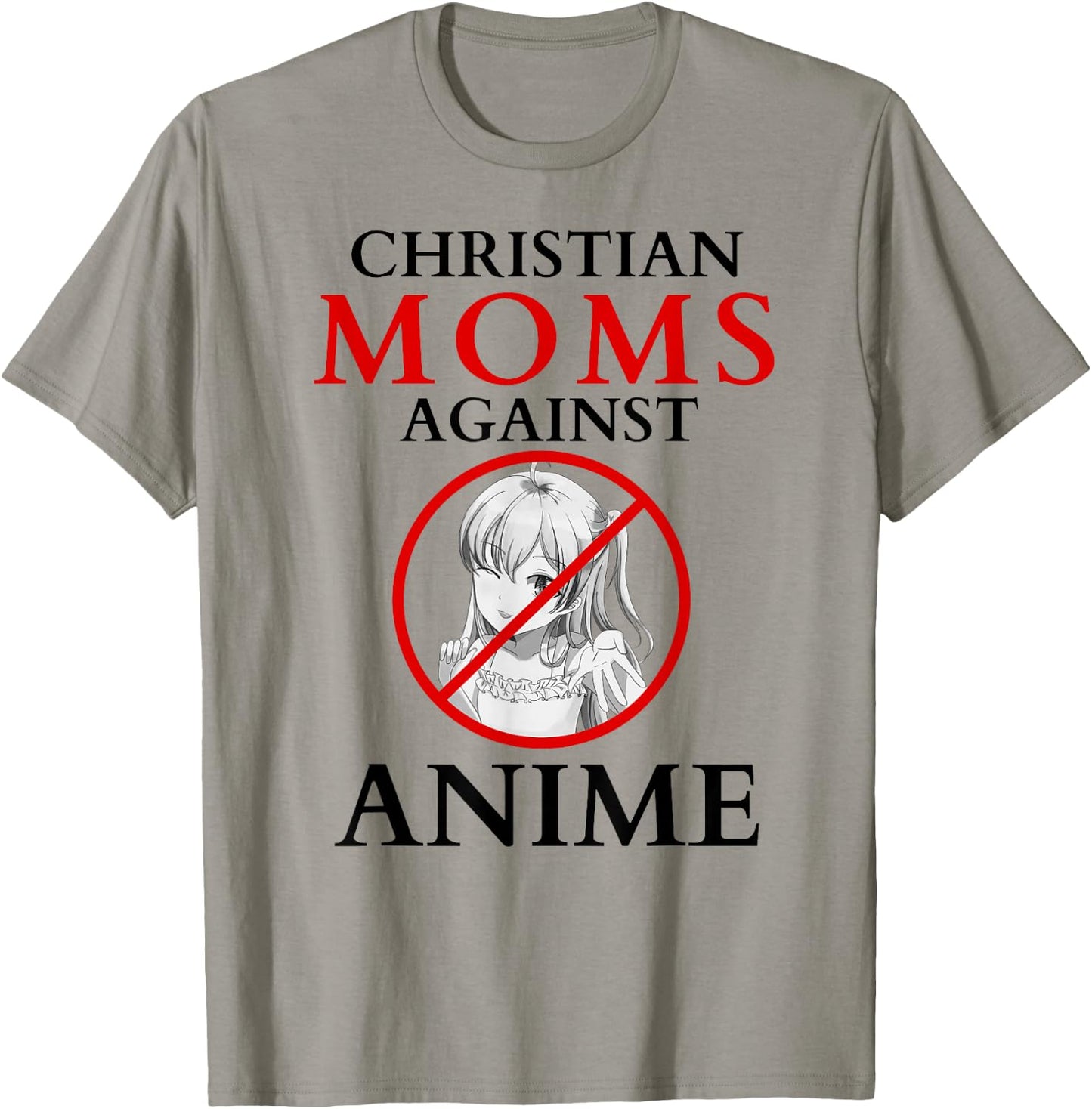 Christian moms against anime funny T-Shirt - T-Shirt | Sand