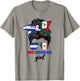 Half Mexican And Honduran Mexico Honduras Flag Girl T-Shirt - T-Shirt | Sand