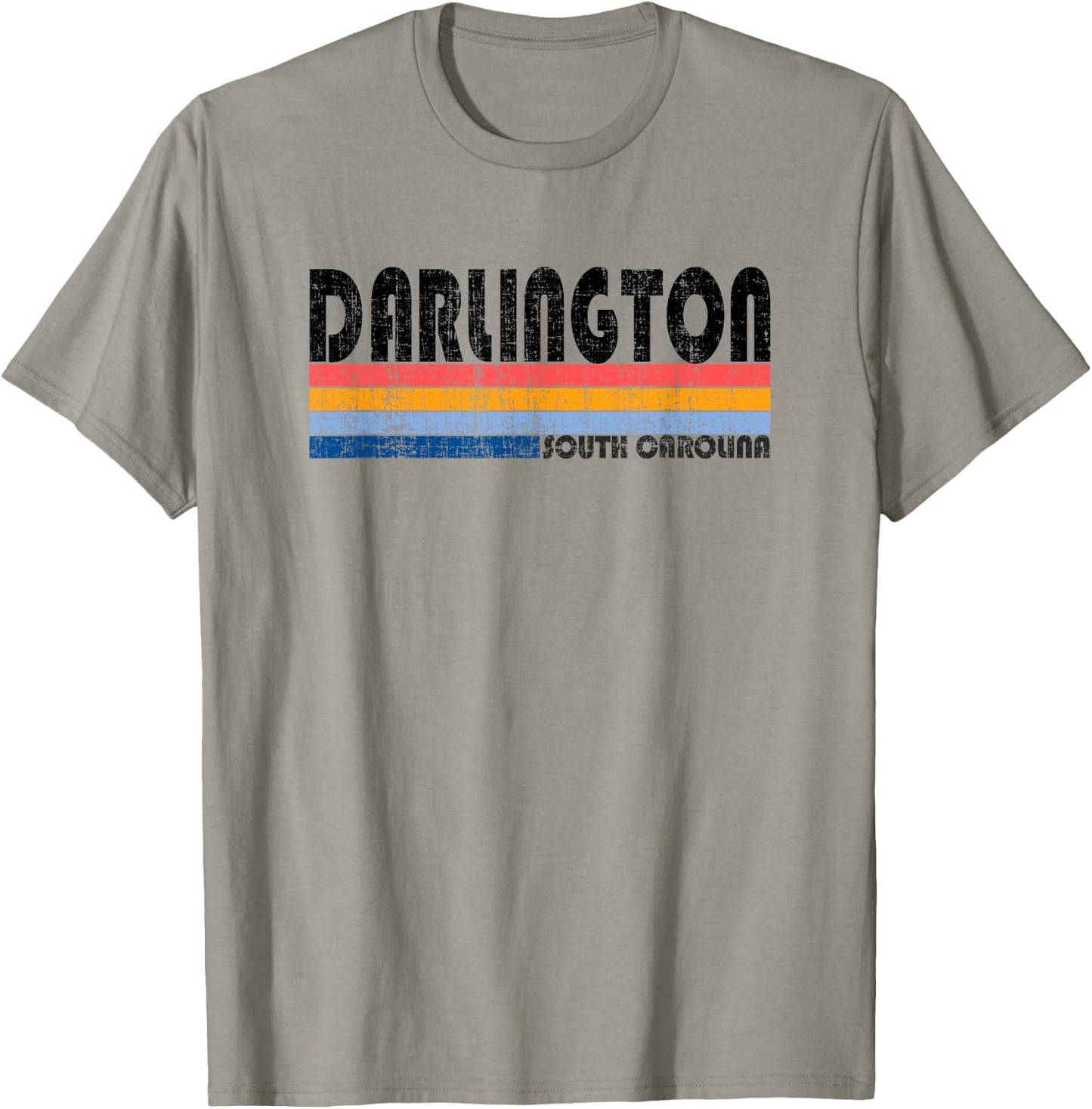 Darlington, SC Hometown Pride Retro 70s 80s Style T-Shirt - T-Shirt | Sand