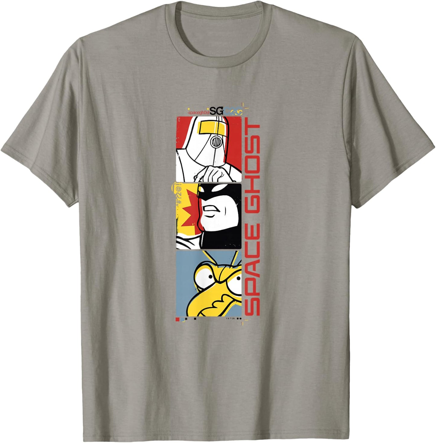 Space Ghost Coast to Coast Vertical Villains Faded Box Up T-Shirt - T-Shirt | Sand