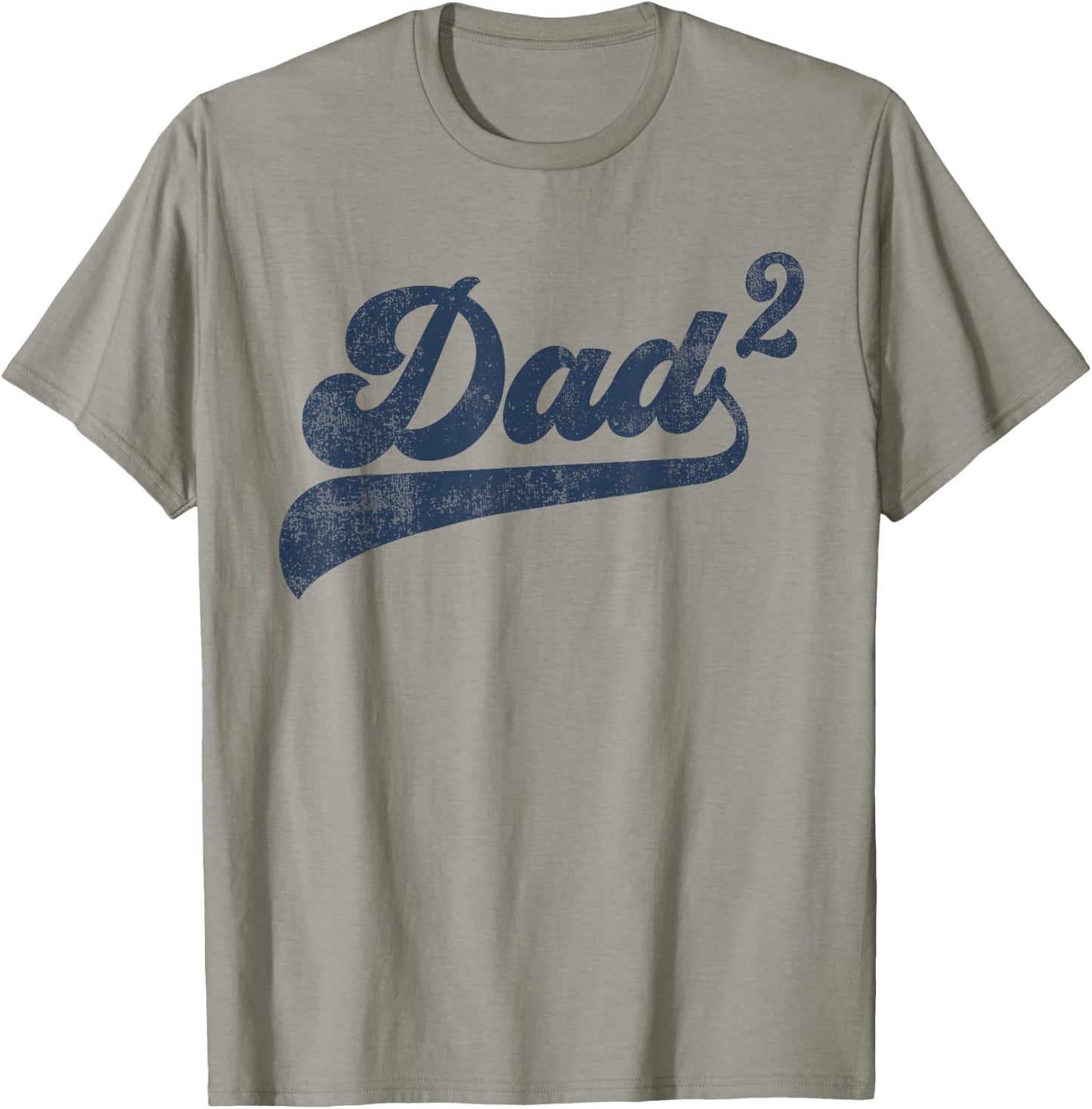 Dad2 Dad Squared Gifts Father Of Two Daddy 2 Second Time Dad T-Shirt - T-Shirt | Sand