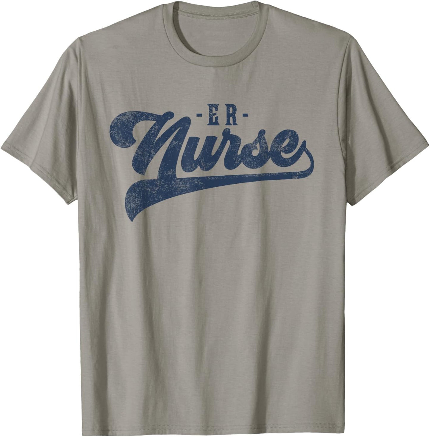 ER Nurse Cute Vintage Graphic Emergency Room Nurse T-Shirt - T-Shirt | Sand