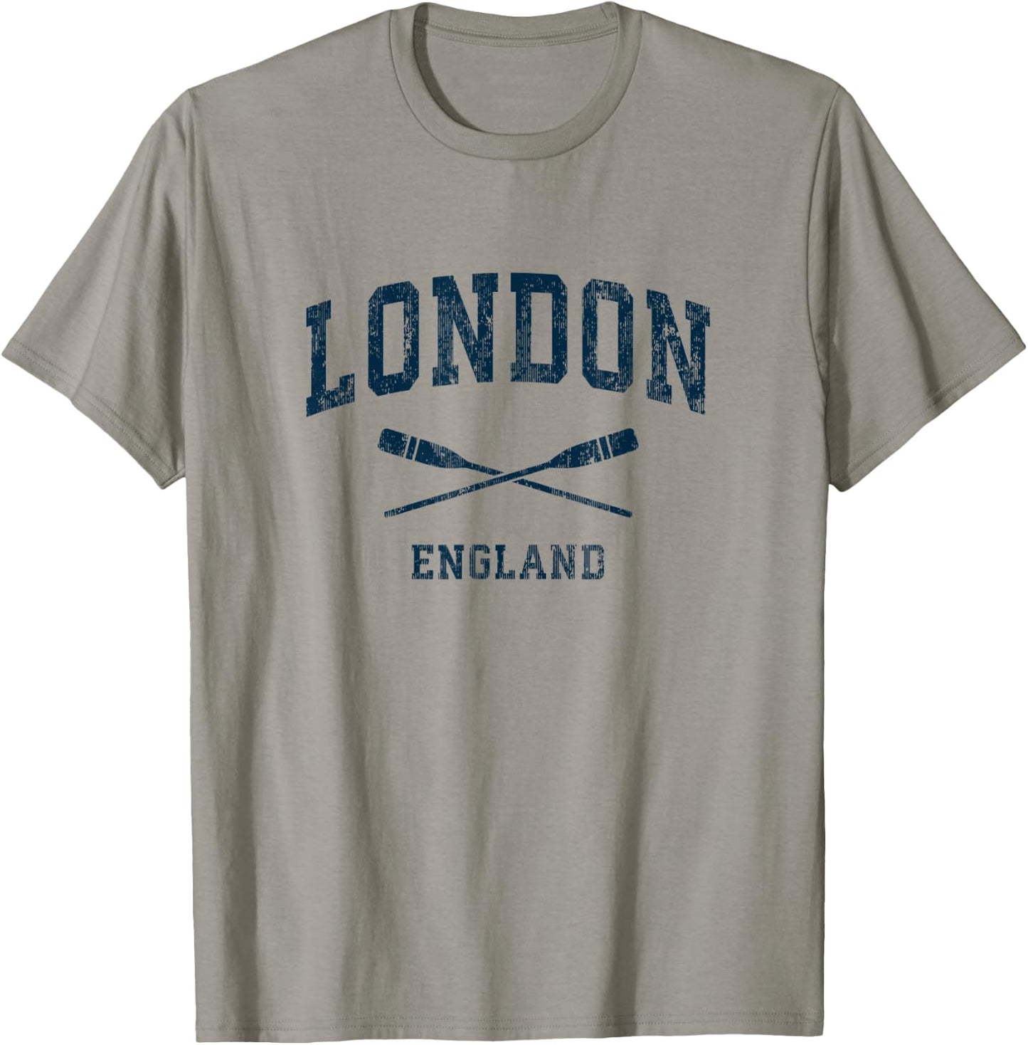 London England Vintage Nautical Paddles Sports Oars T-Shirt - T-Shirt | Sand