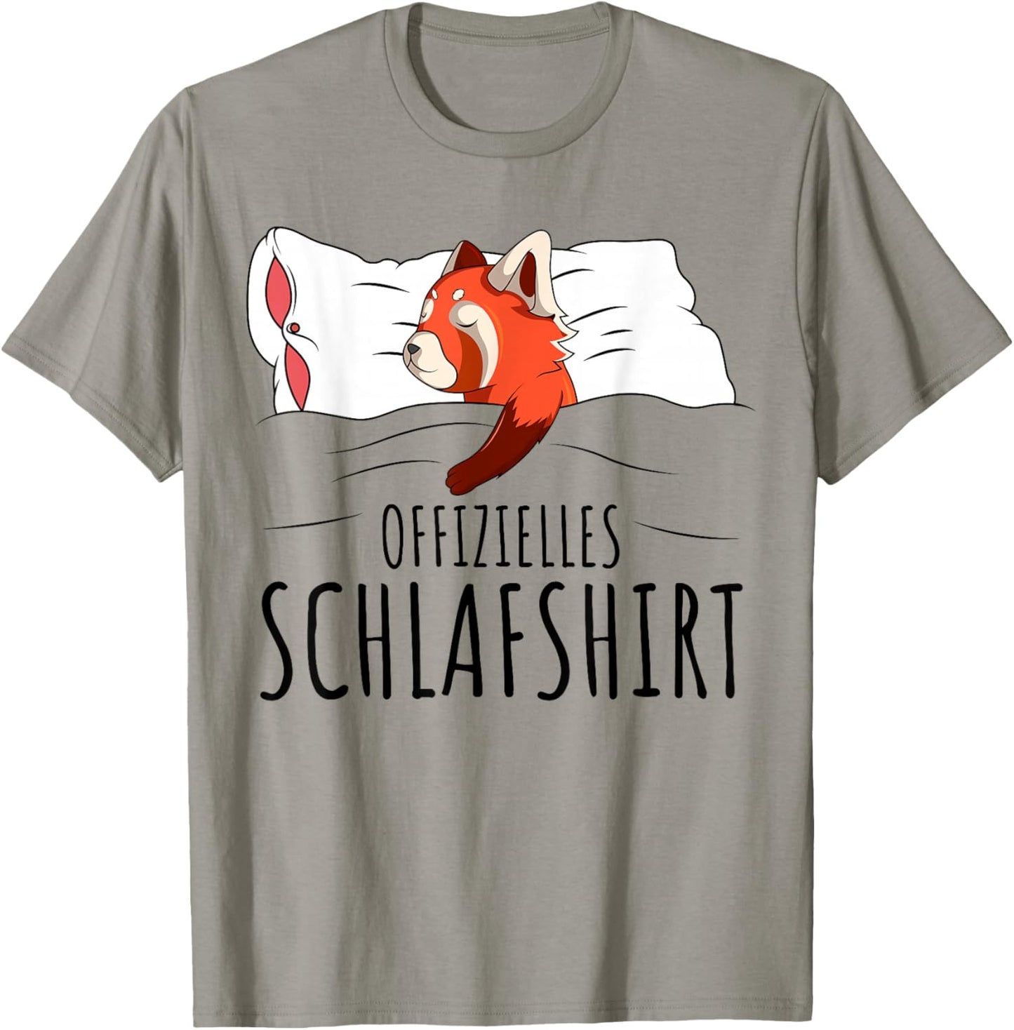 Official Red Panda Sleep Shirt T-Shirt - T-Shirt | Sand