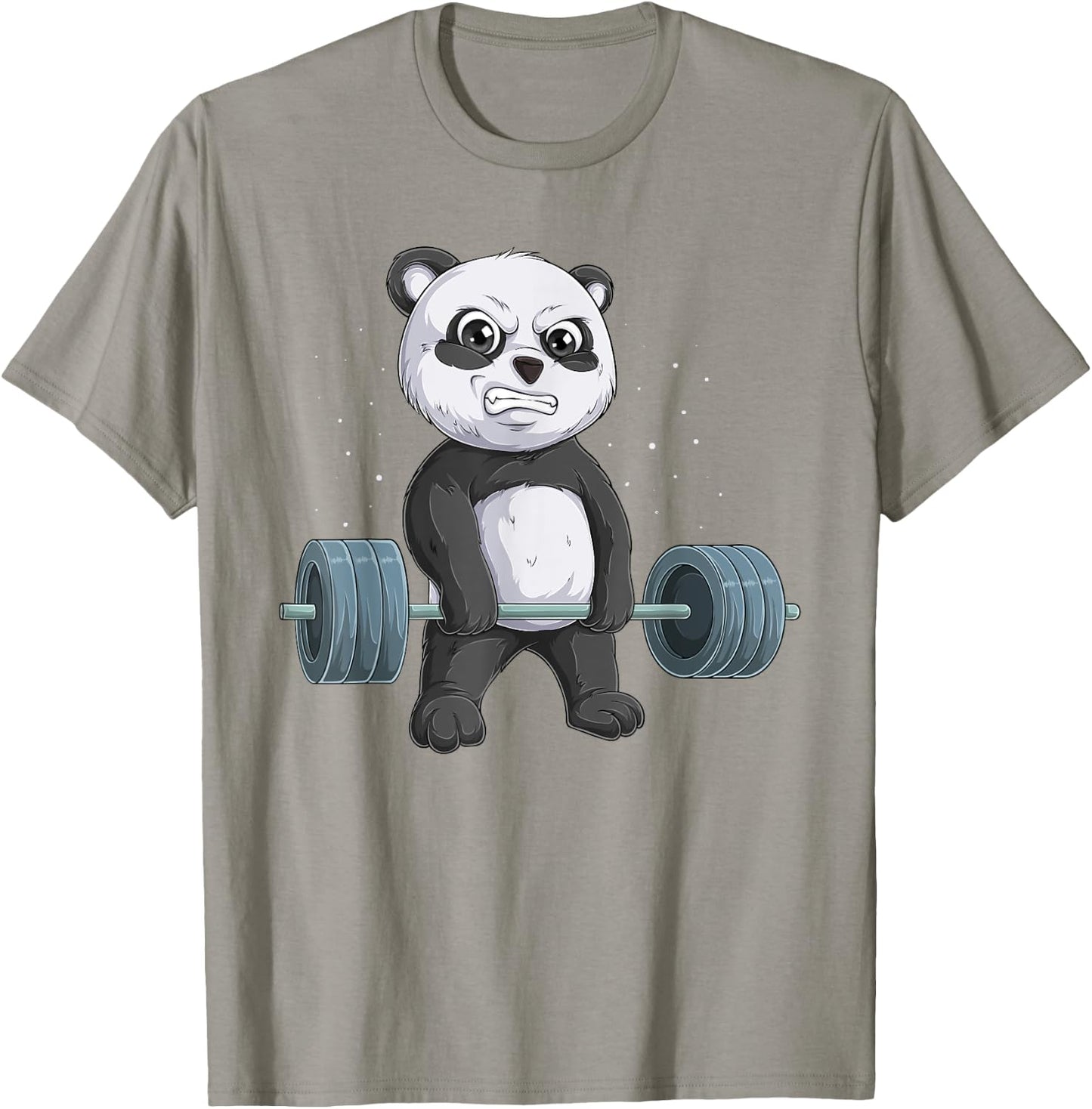 Panda Bear Weightlifting Funny Deadlift Men Fitness Gym T-Shirt - T-Shirt | Sand