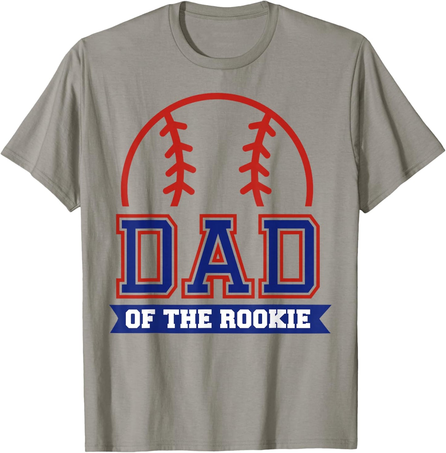 Dad of Rookie 1st Birthday Baseball Theme Matching Party T-Shirt - T-Shirt | Sand