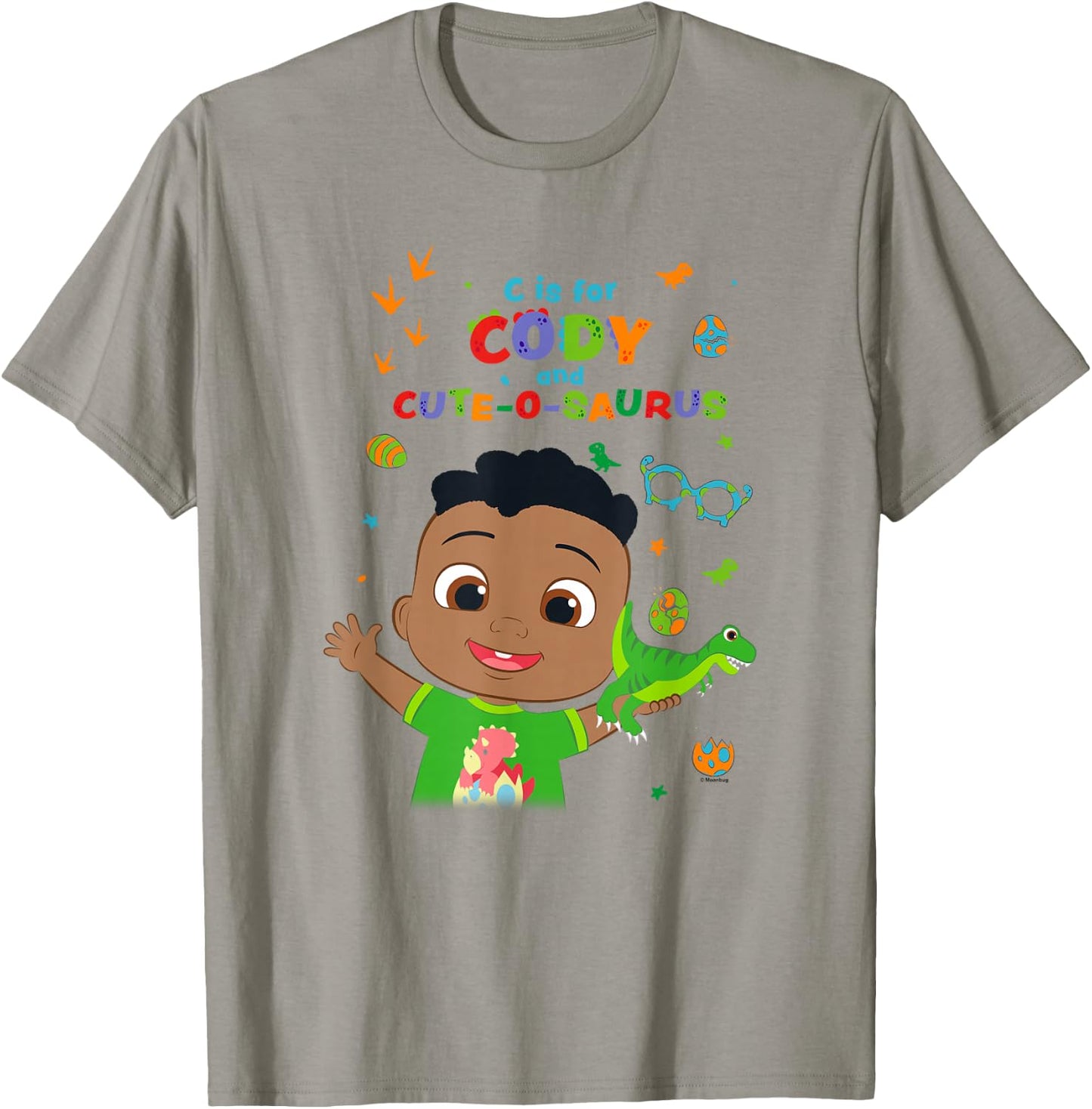 CoComelon C is for Cody and Cute-O-Saurus T-Shirt - T-Shirt | Sand
