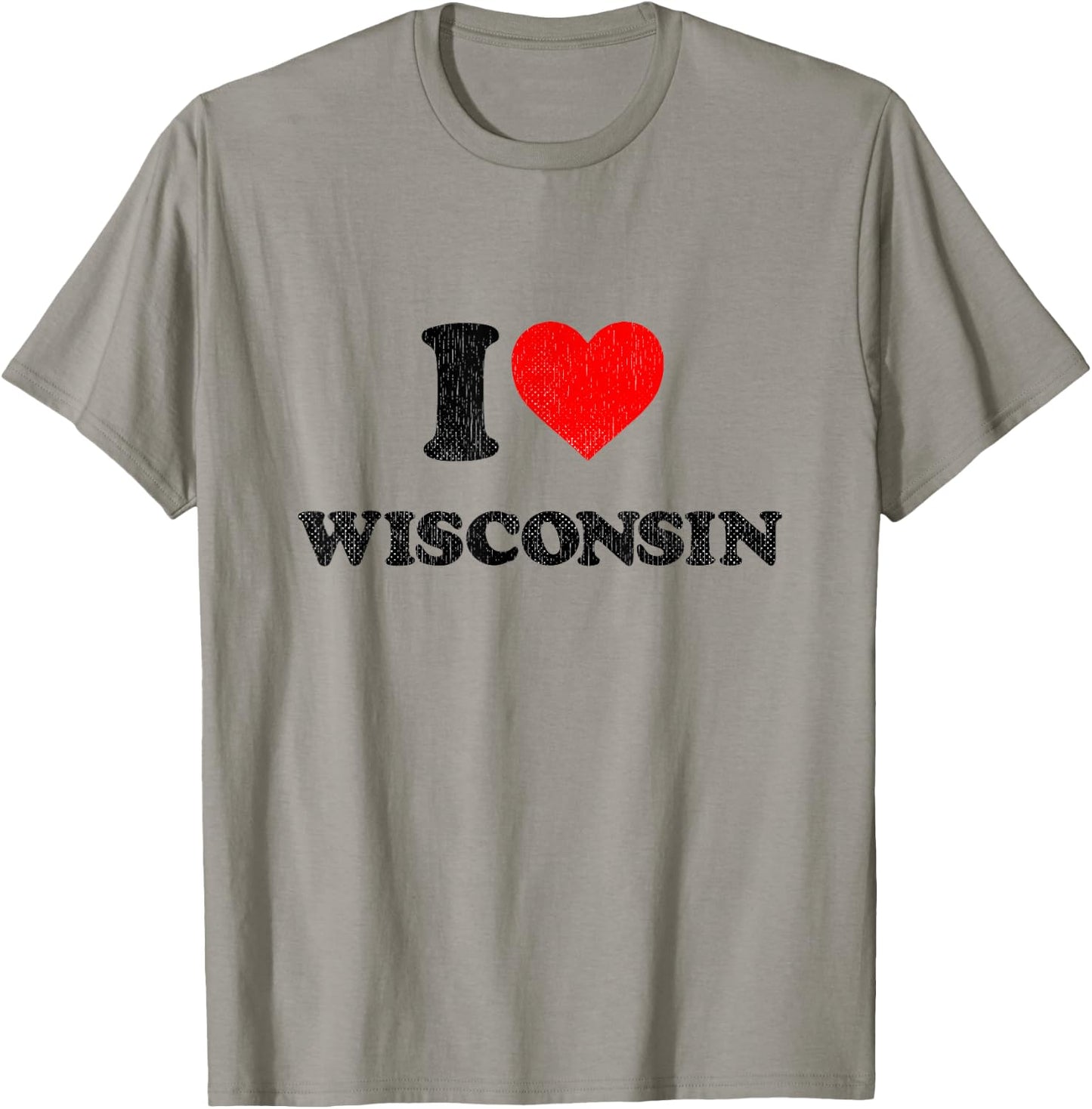 I Heart Wisconsin Souvenir I Love Wisconsin T-Shirt - T-Shirt | Sand