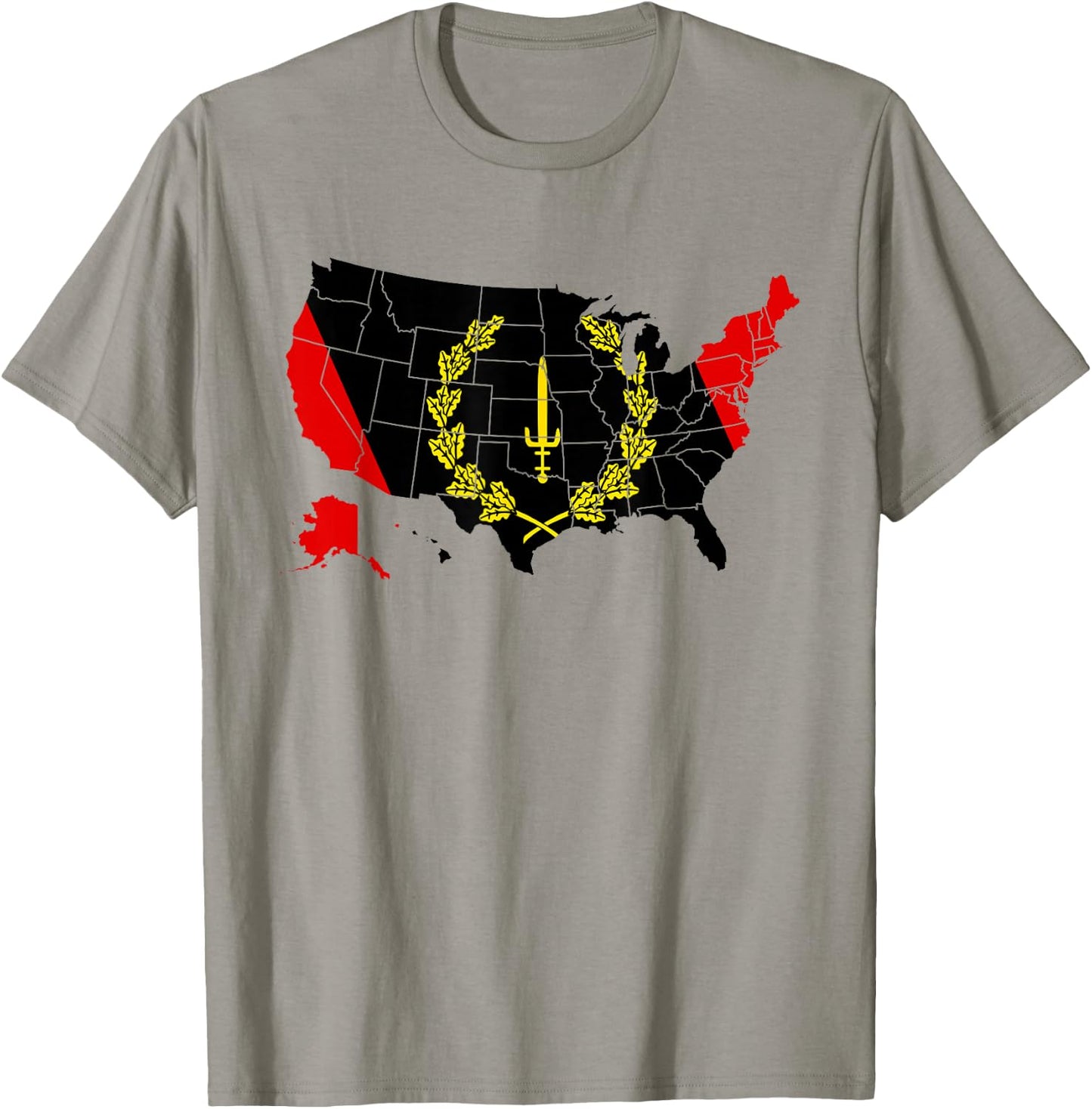 American African Heritage Flag American Black Heritage Flag T-Shirt - T-Shirt | Sand