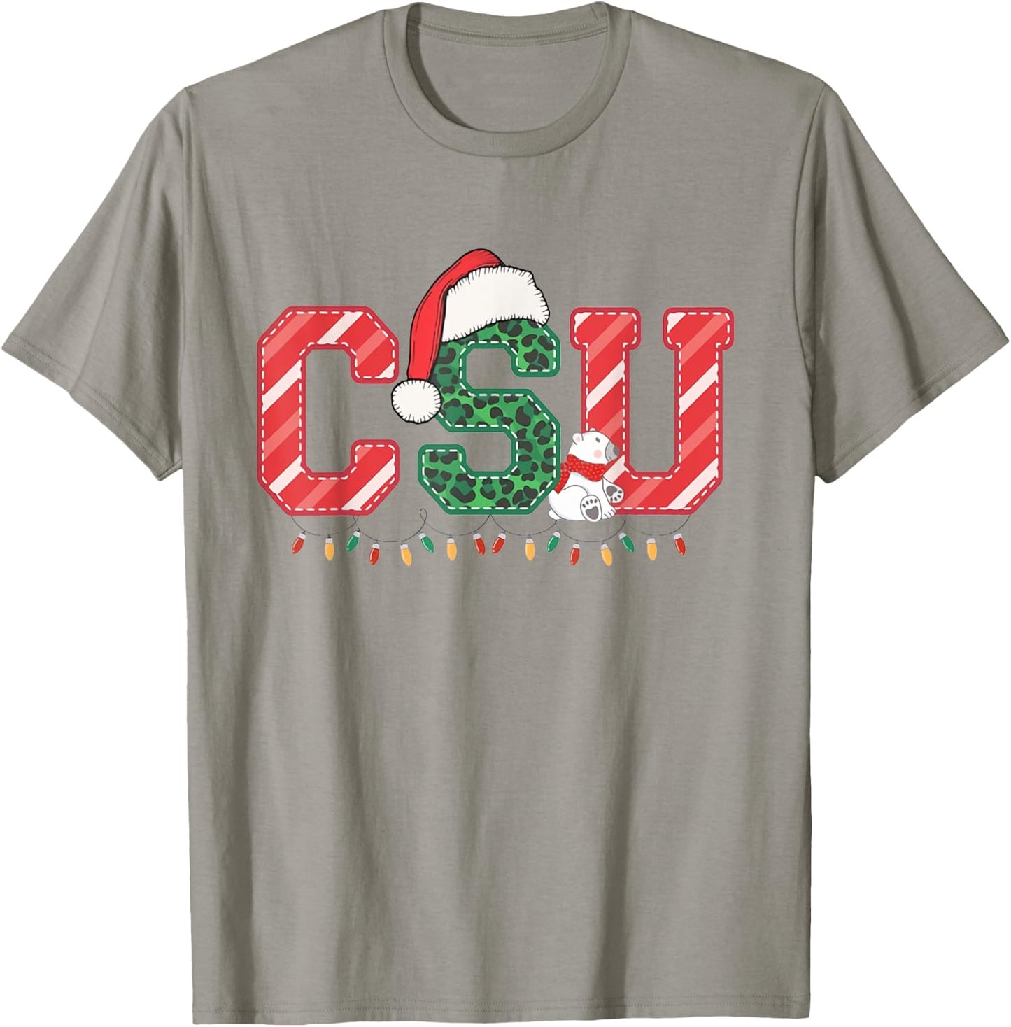 CSU Nurse Christmas Cardiac Service Unit Nurse RN CVICU T-Shirt - T-Shirt | Sand