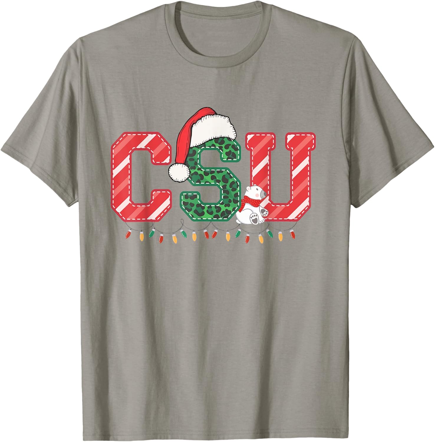 CSU Nurse Christmas Cardiac Service Unit Nurse RN CVICU T-Shirt - T-Shirt | Sand