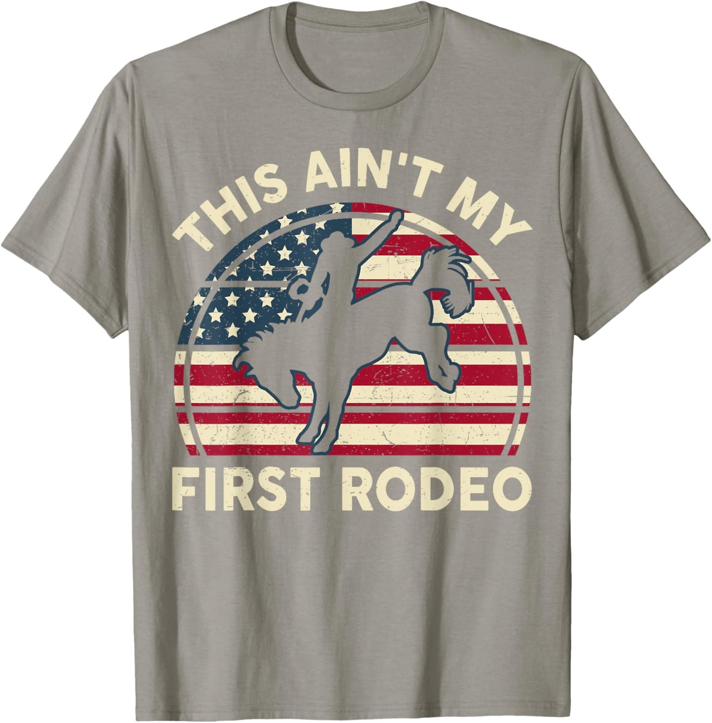 Funny Horse-Shirt This Aint My First-Rodeo Men Women Cowboy T-Shirt - T-Shirt | Sand