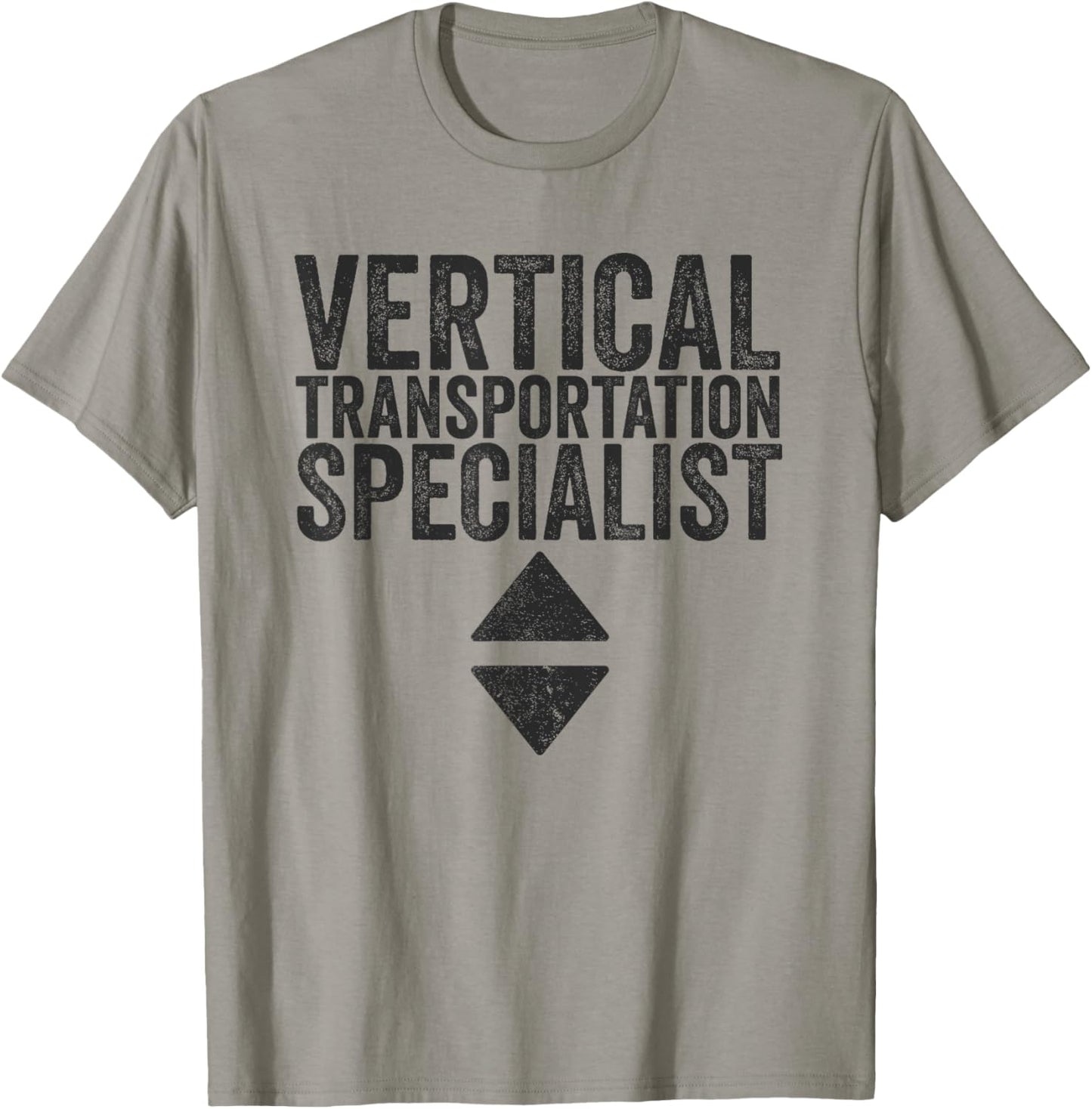 Vertical Transportation Specialist - Elevator Technician T-Shirt - T-Shirt | Sand