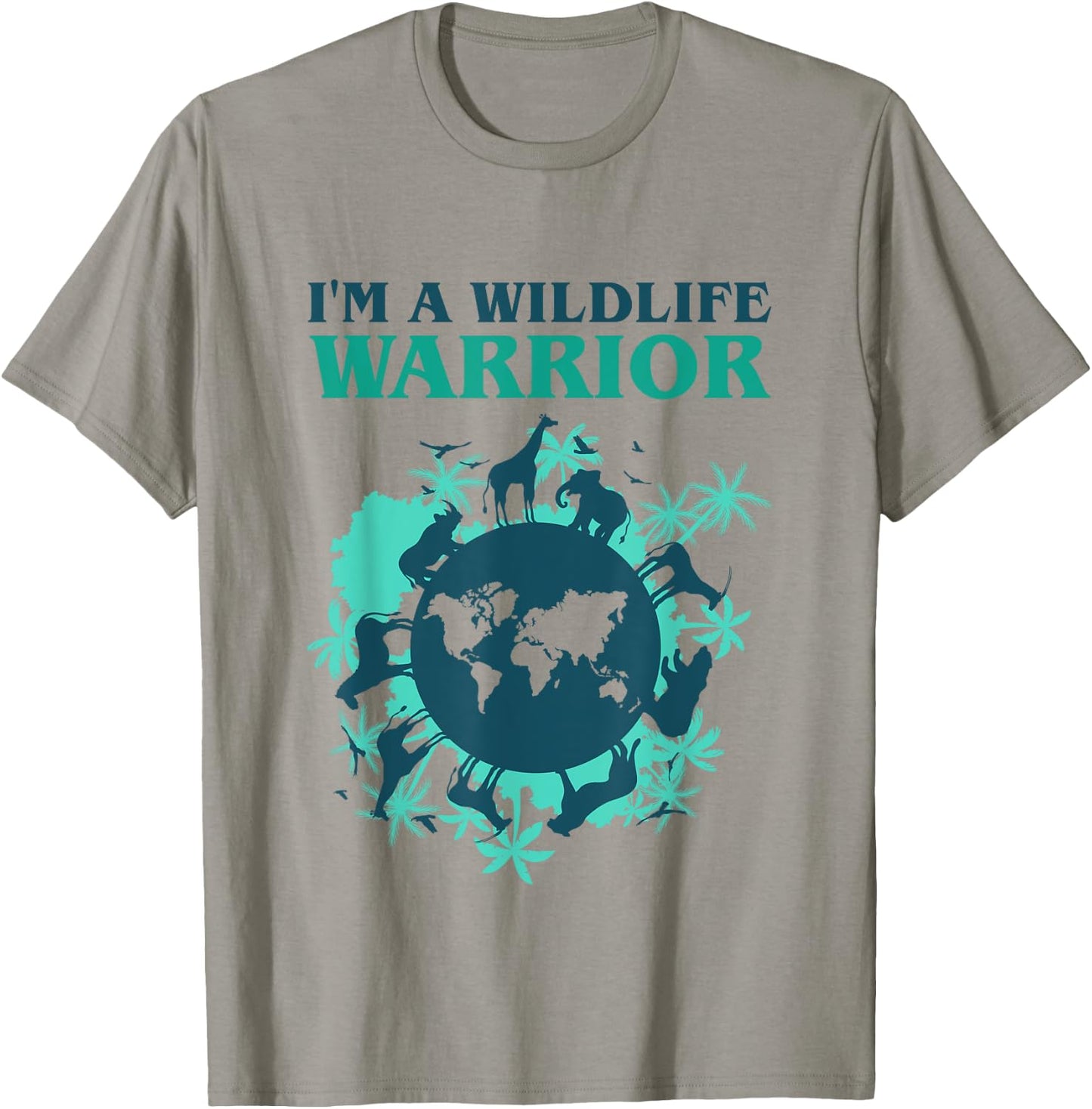 Im A Wildlife Warrior Biologist Protect Animals Wildlife Day T-Shirt - T-Shirt | Sand