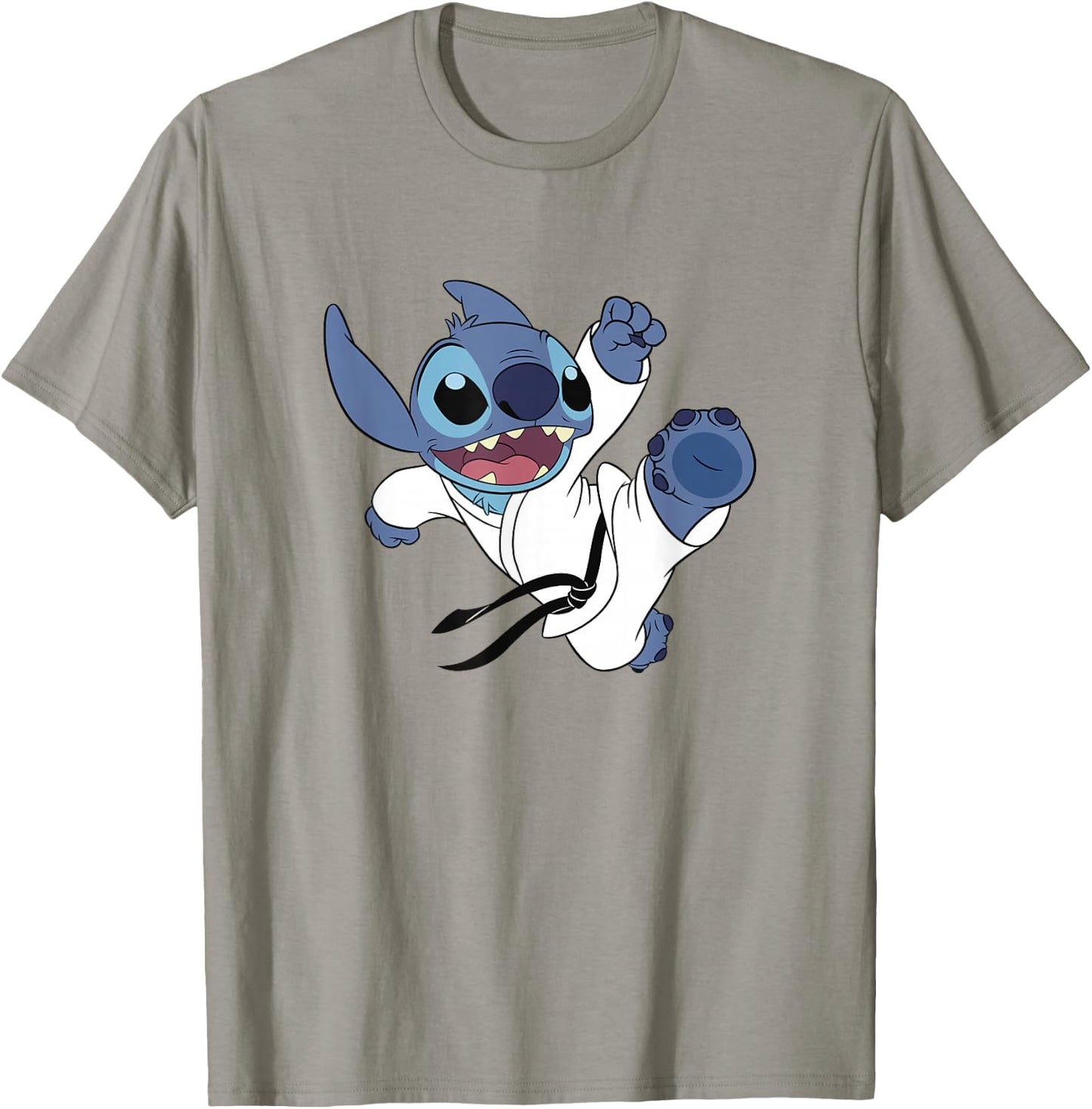 Disney Lilo & Stitch High Kick Karate Uniform Stitch T-Shirt - T-Shirt | Sand