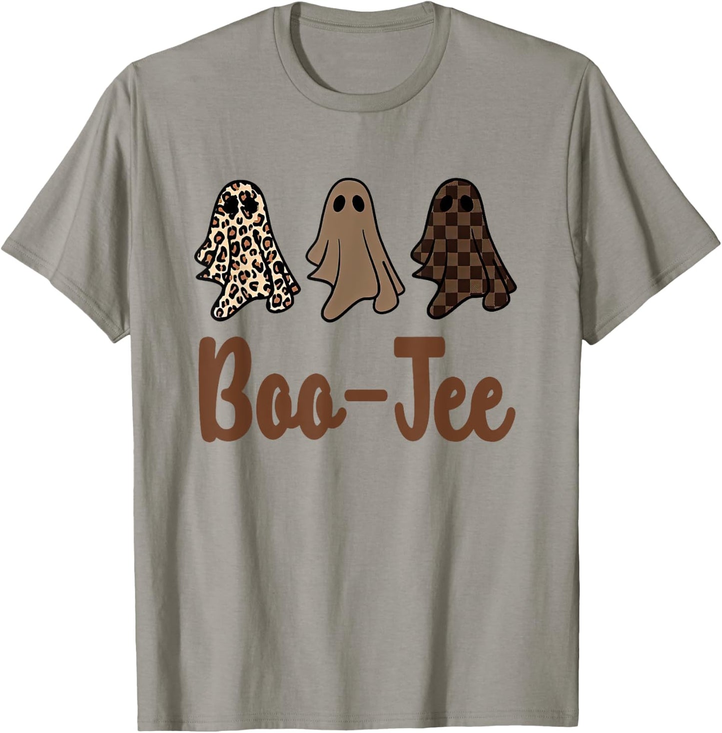 Halloween Ghost Costume Boujee Boo-Jee Spooky Season Vibes T-Shirt - T-Shirt | Sand