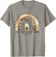 Trendy Christian Rainbow Saying Let Your Light Shine T-Shirt - T-Shirt | Sand