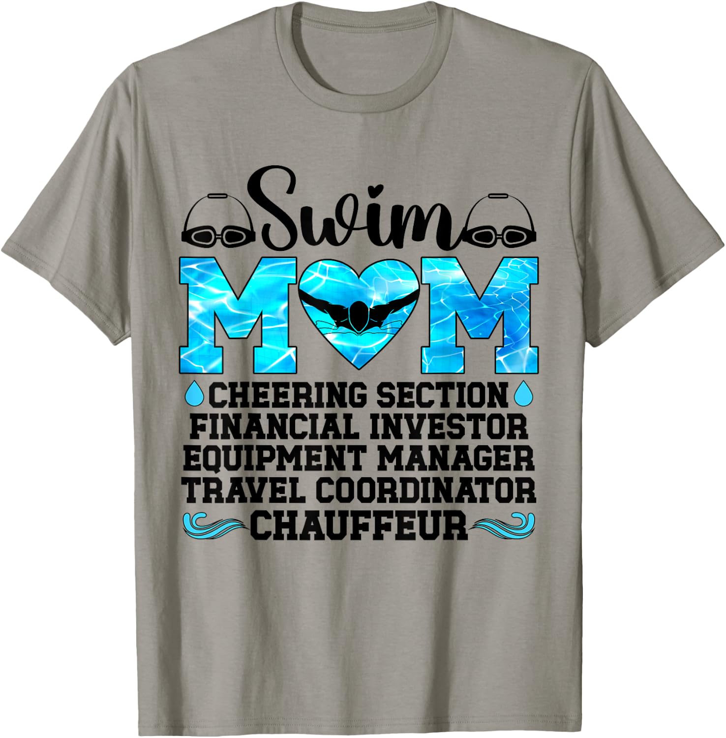 Swim Mom Definition Swimming Mother Of A Swimmer Mom T-Shirt - T-Shirt | Sand