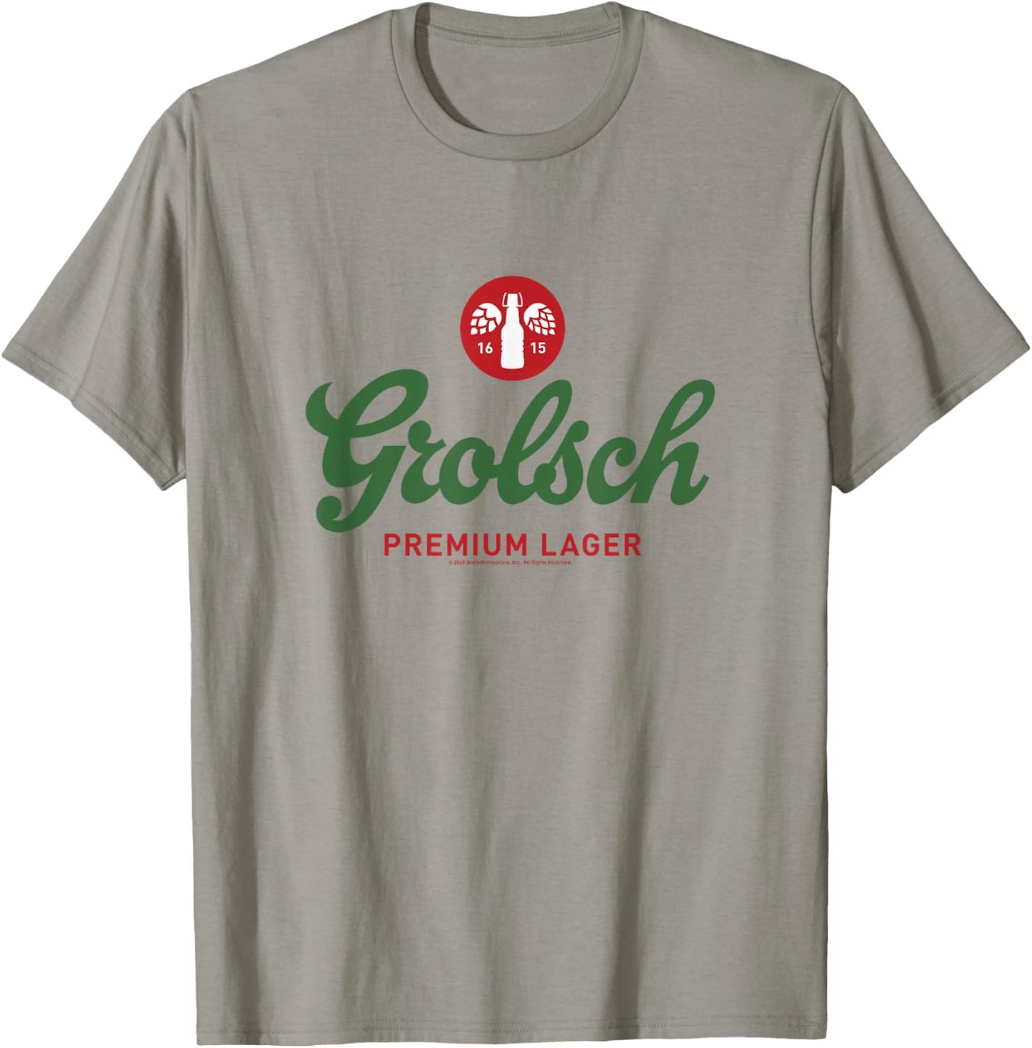 Coors Brewing Company Grolsch Premium Beer Since 1615 Logo T-Shirt - T-Shirt | Sand
