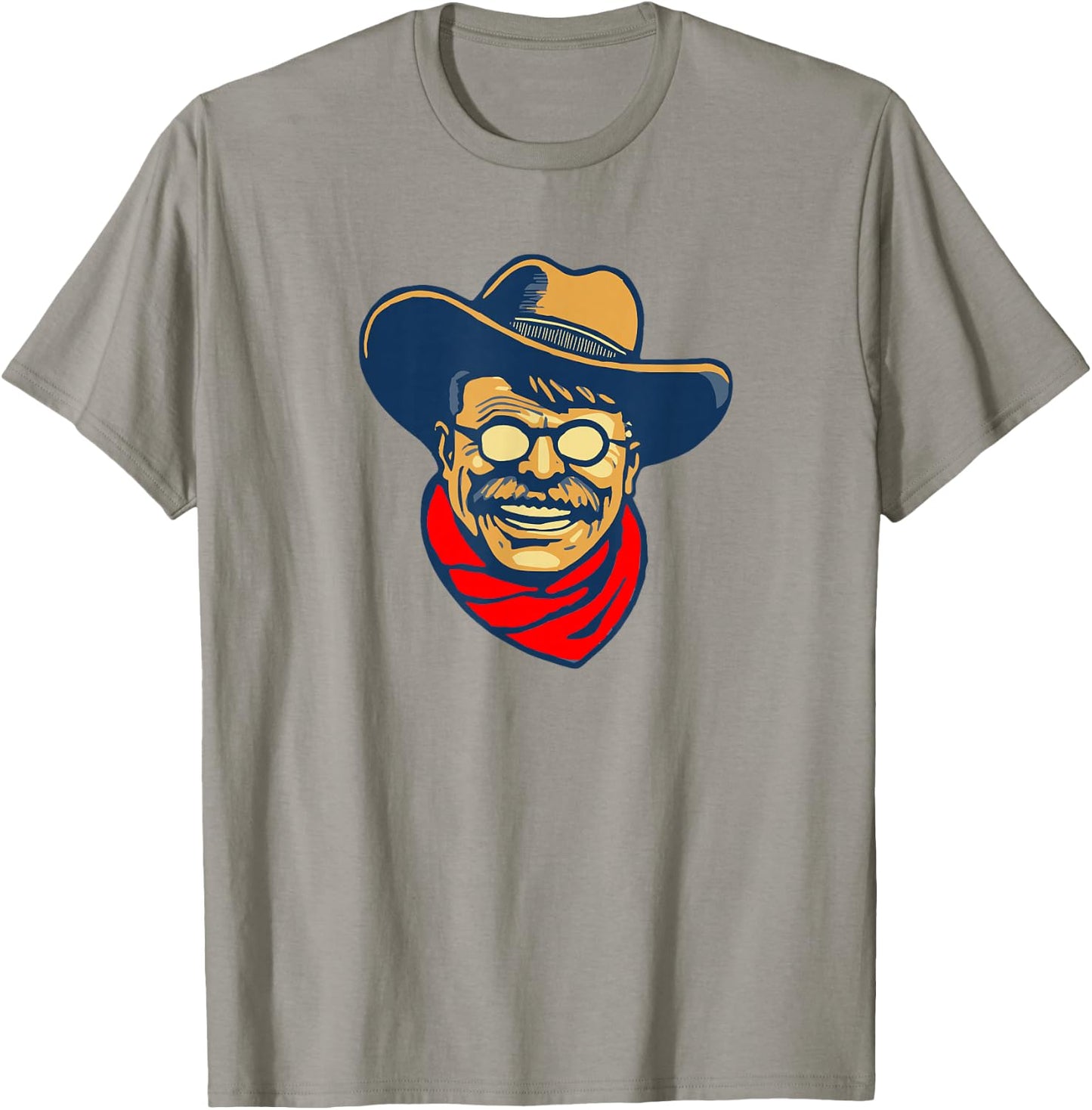 Teddy Roosevelt Rough Rider American National Parks Retro T-Shirt - T-Shirt | Sand