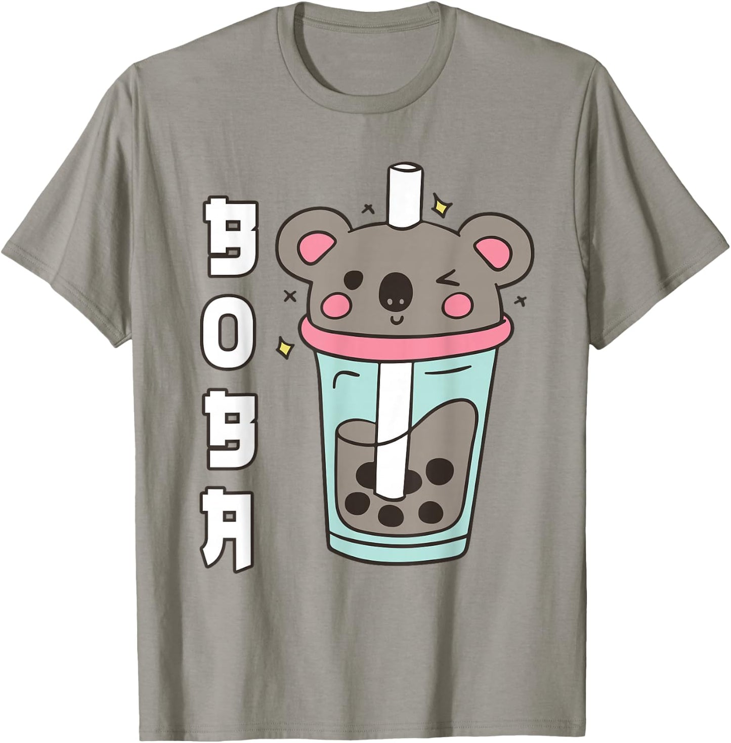 Kawaii Koala Boba Bubble Tea Teen Girl Toddler Cute Anime T-Shirt - T-Shirt | Sand