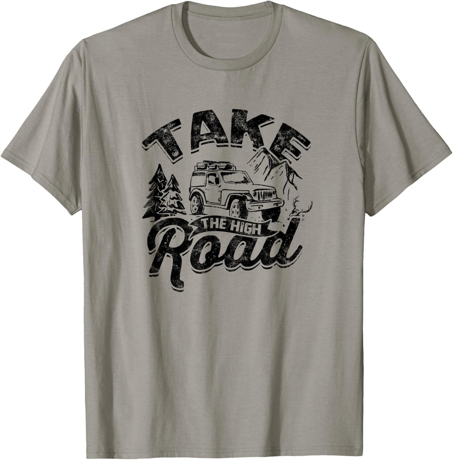 Take the High Road - Mountaineering T-Shirt - T-Shirt | Sand