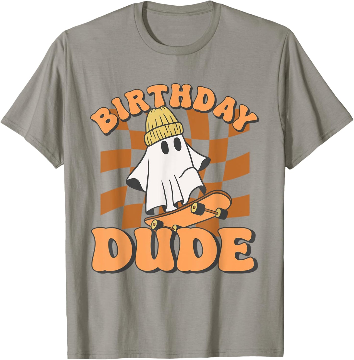 Halloween Ghost October Birthday For Boys Birthday Dude T-Shirt - T-Shirt | Sand