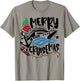 Merry Cruisemas Ugly Christmas Xmas Santa Cruise Girls Boys T-Shirt - T-Shirt | Sand
