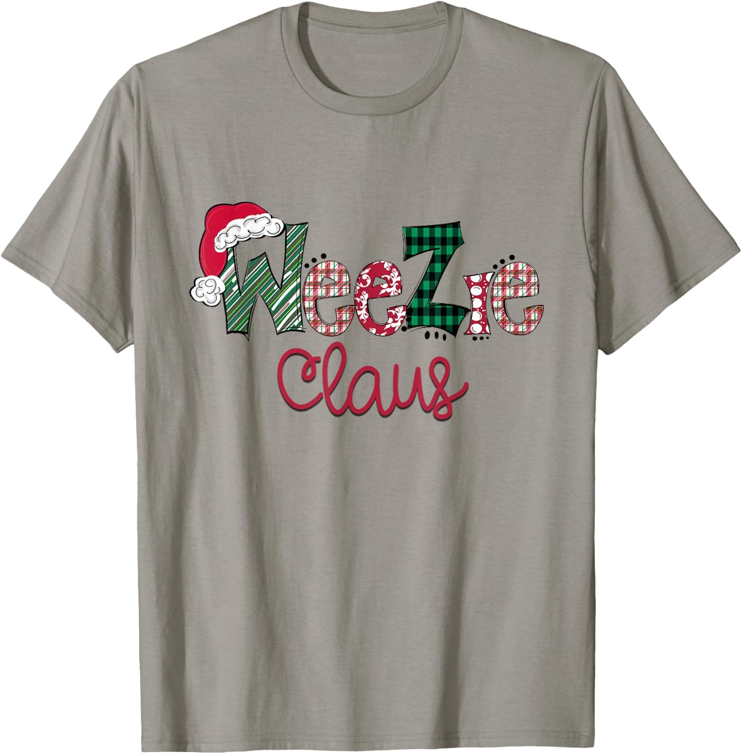 Christmas WeeZie Claus Pajama Suit Santa Hat X-mas T-Shirt - T-Shirt | Sand