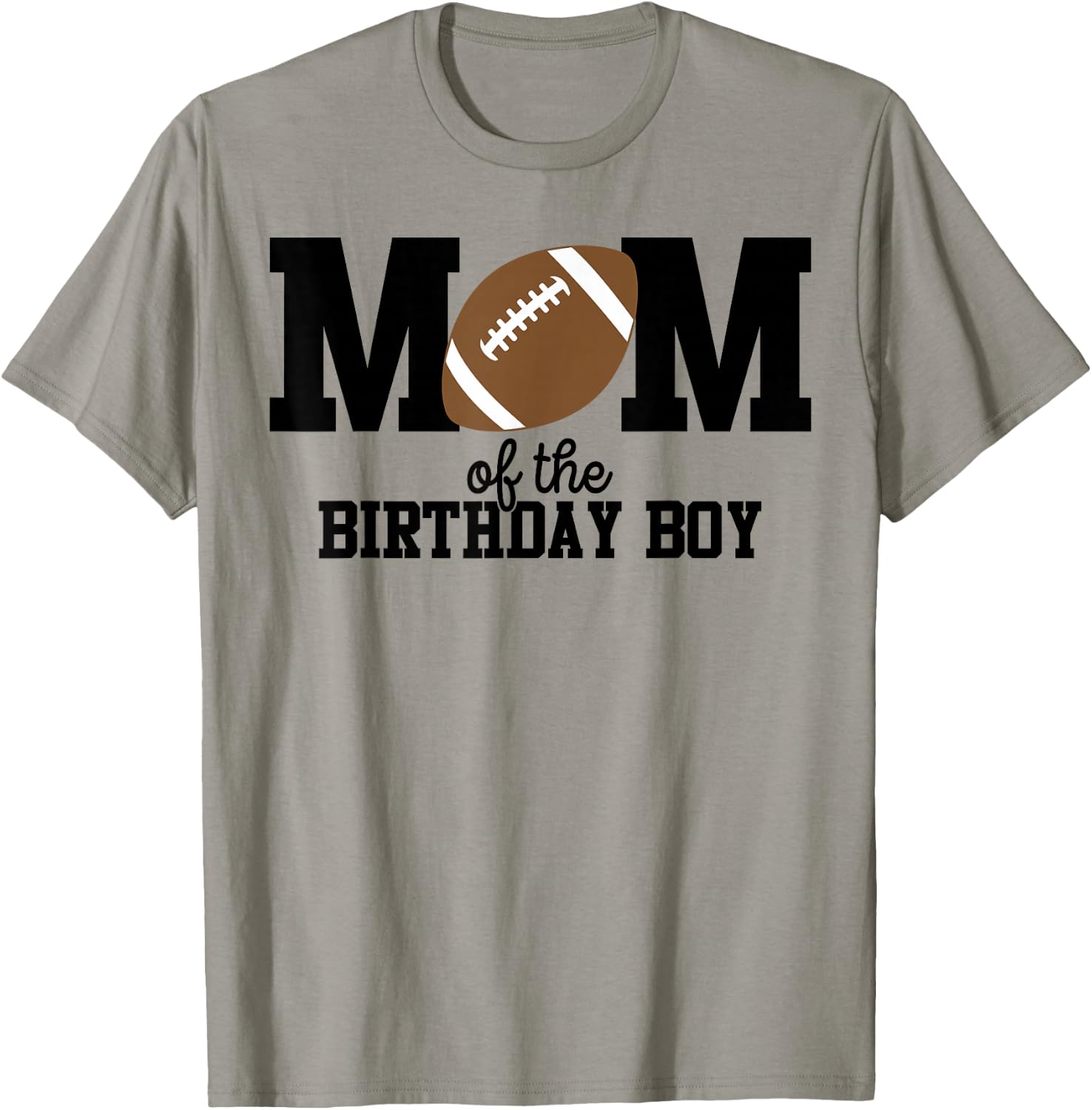 Mom of The Birthday Boy Football Lover First Birthday Party T-Shirt - T-Shirt | Sand