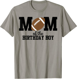 Mom of The Birthday Boy Football Lover First Birthday Party T-Shirt - T-Shirt | Sand