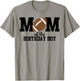 Mom of The Birthday Boy Football Lover First Birthday Party T-Shirt - T-Shirt | Sand