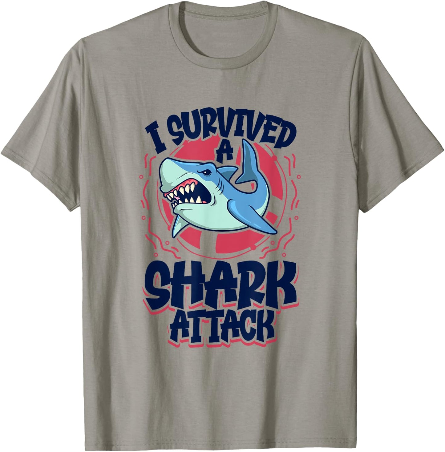 I survived a shark attack T-Shirt - T-Shirt | Sand