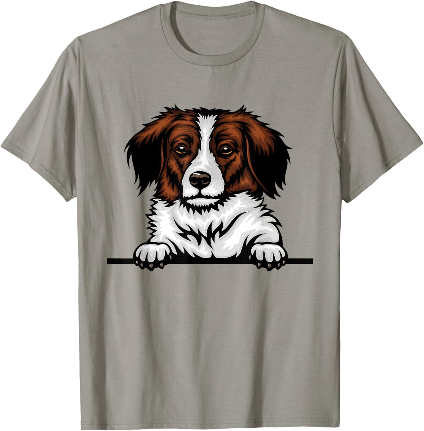 Kooikerhondje Dog Breed Popping Up Fun Kooikerhondje Owner Men Women Kids T-Shirt - T-Shirt | Sand