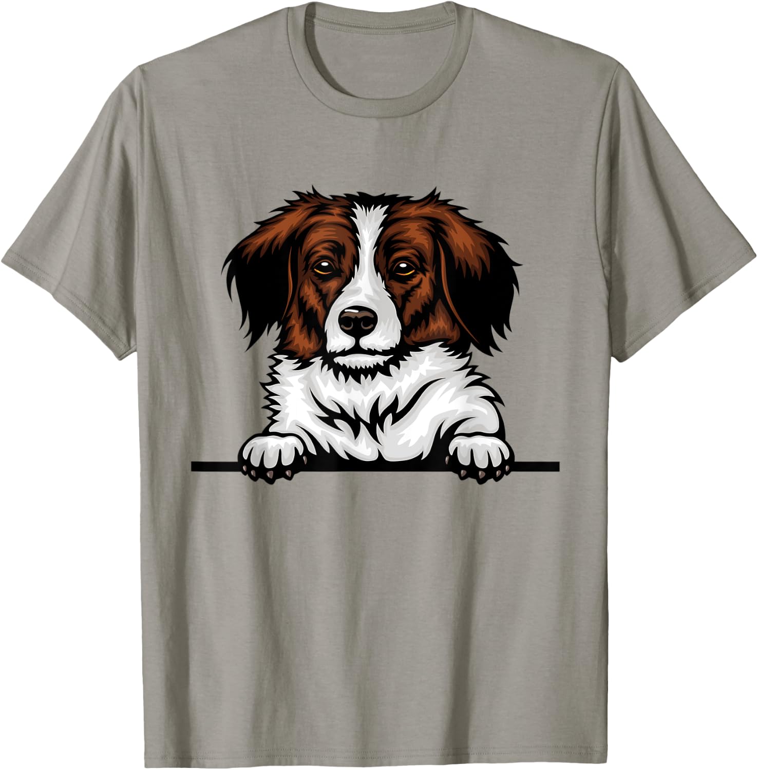 Kooikerhondje Dog Breed Popping Up Fun Kooikerhondje Owner Men Women Kids T-Shirt - T-Shirt | Sand