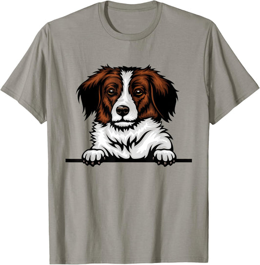 Kooikerhondje Dog Breed Popping Up Fun Kooikerhondje Owner Men Women Kids T-Shirt - T-Shirt | Sand