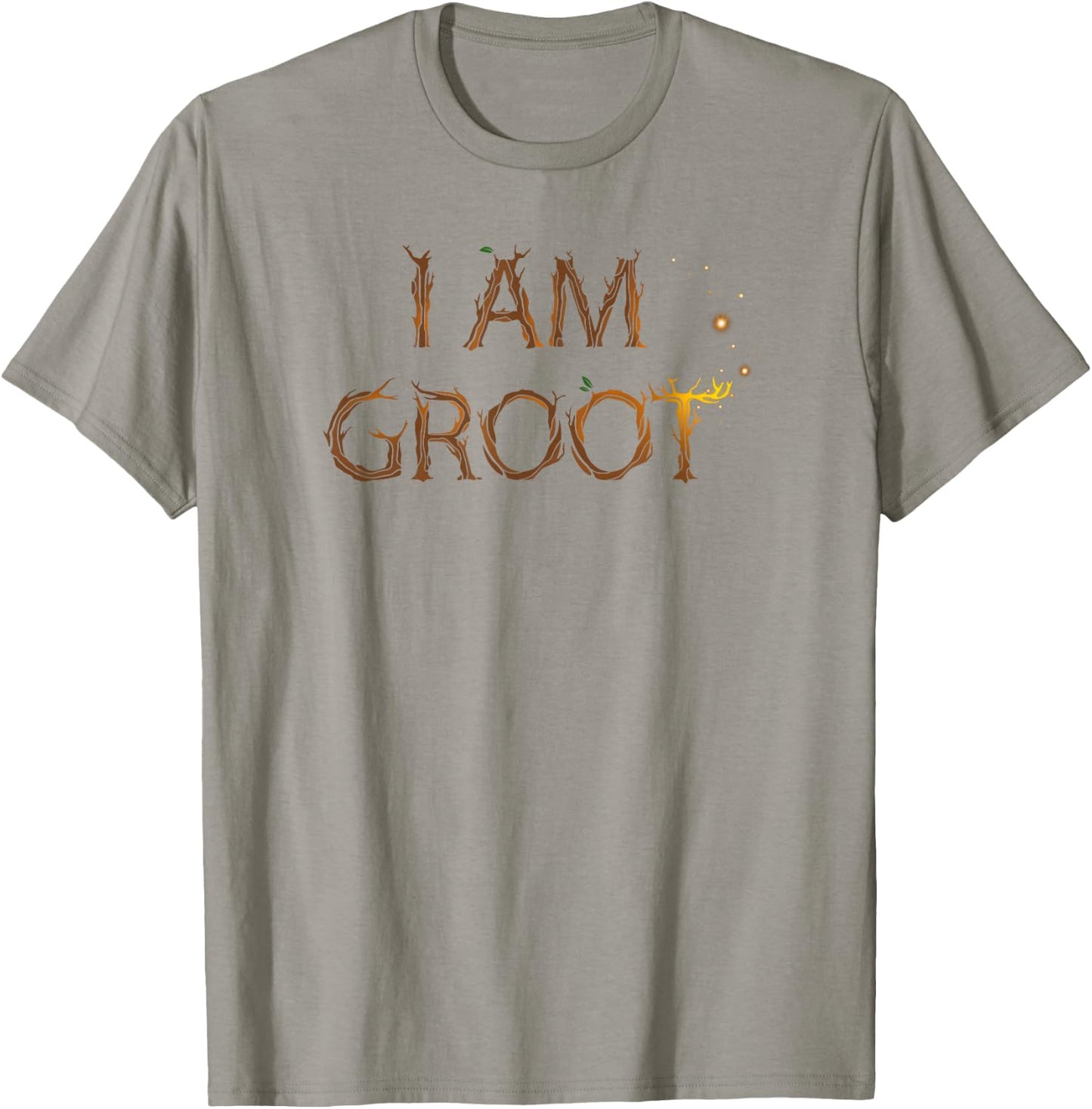 Marvel Guardians of the Galaxy I Am Groot Branches Logo T-Shirt - T-Shirt | Sand