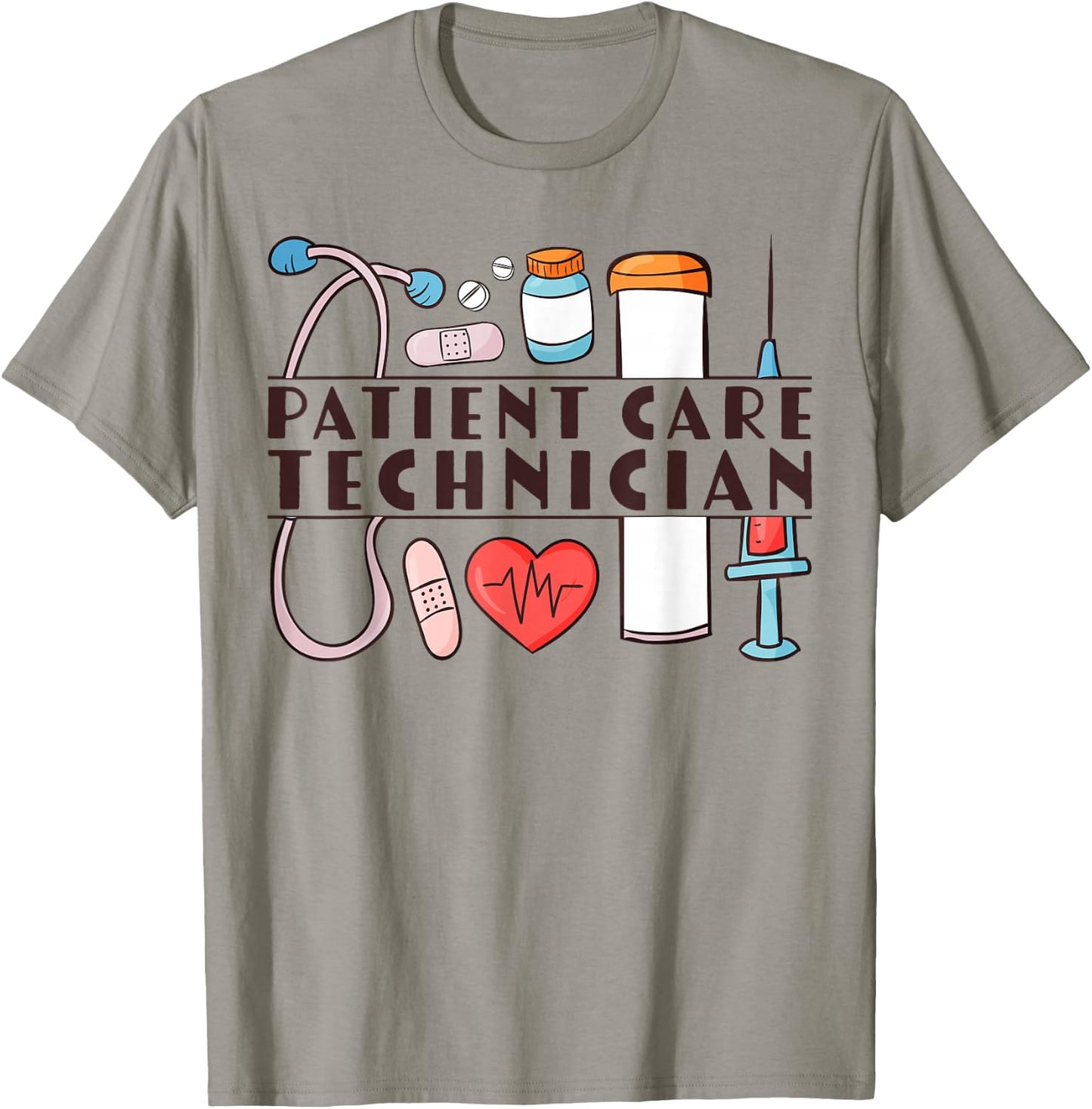 Cute Patient Care Technician PCT T-Shirt - T-Shirt | Sand