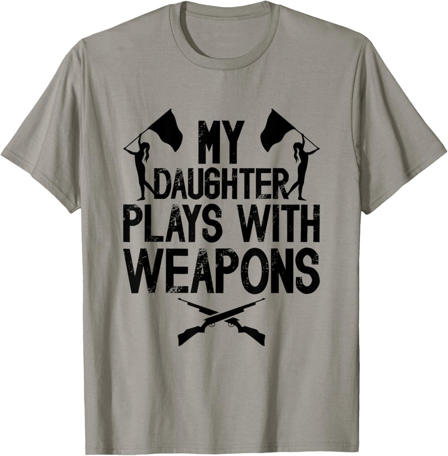 Funny Color Guard Dad Of A Color Guard Member Dad Guard Dad T-Shirt - T-Shirt | Sand