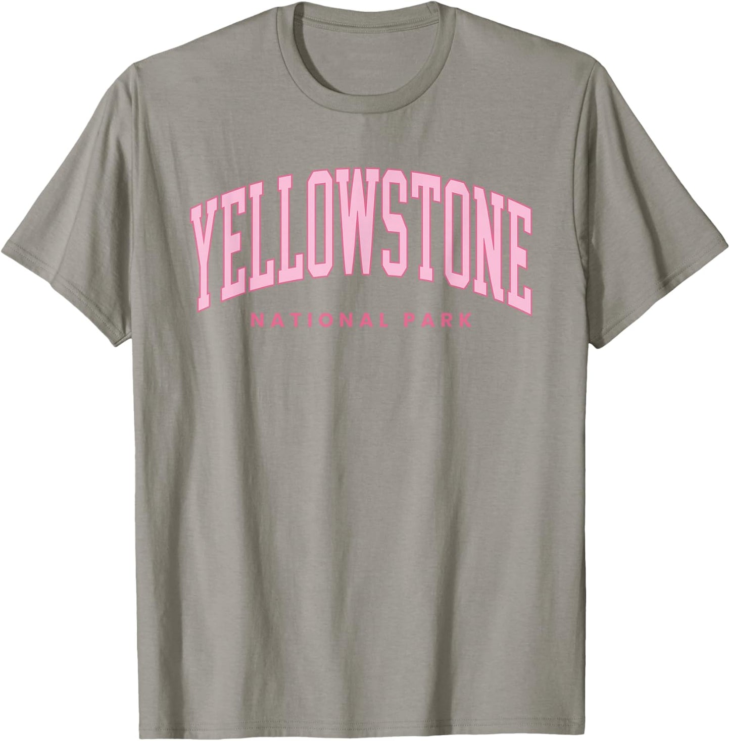 Yellowstone National Park Preppy Throwback Hiking T-Shirt - T-Shirt | Sand
