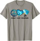 Blue Tie Dye Peace Love Pickleball Lovers Cute Pickleball T-Shirt - T-Shirt | Sand