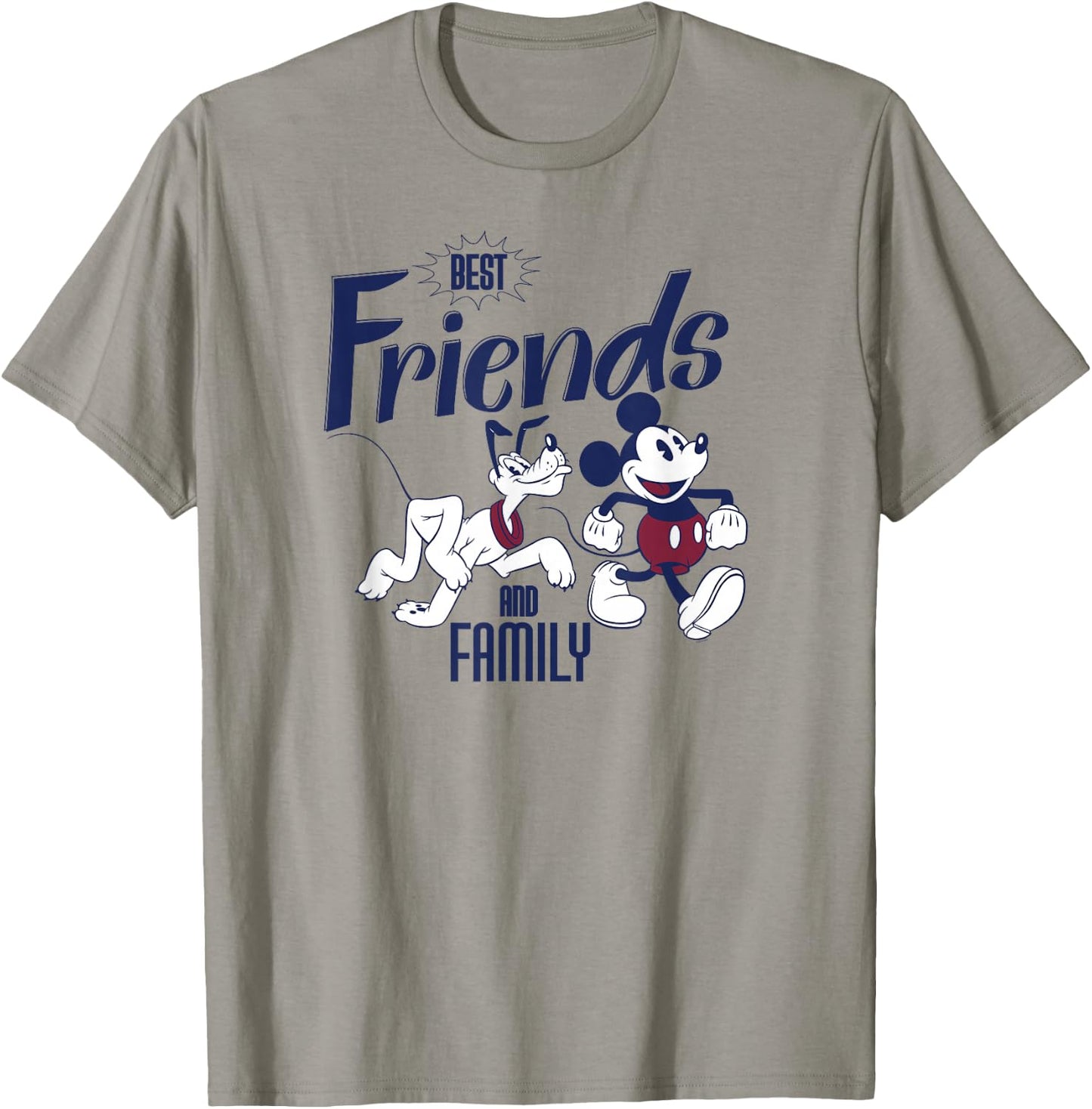 Disney Mickey Mouse and Pluto Best Friends Retro Vintage Small T-Shirt - T-Shirt | Sand
