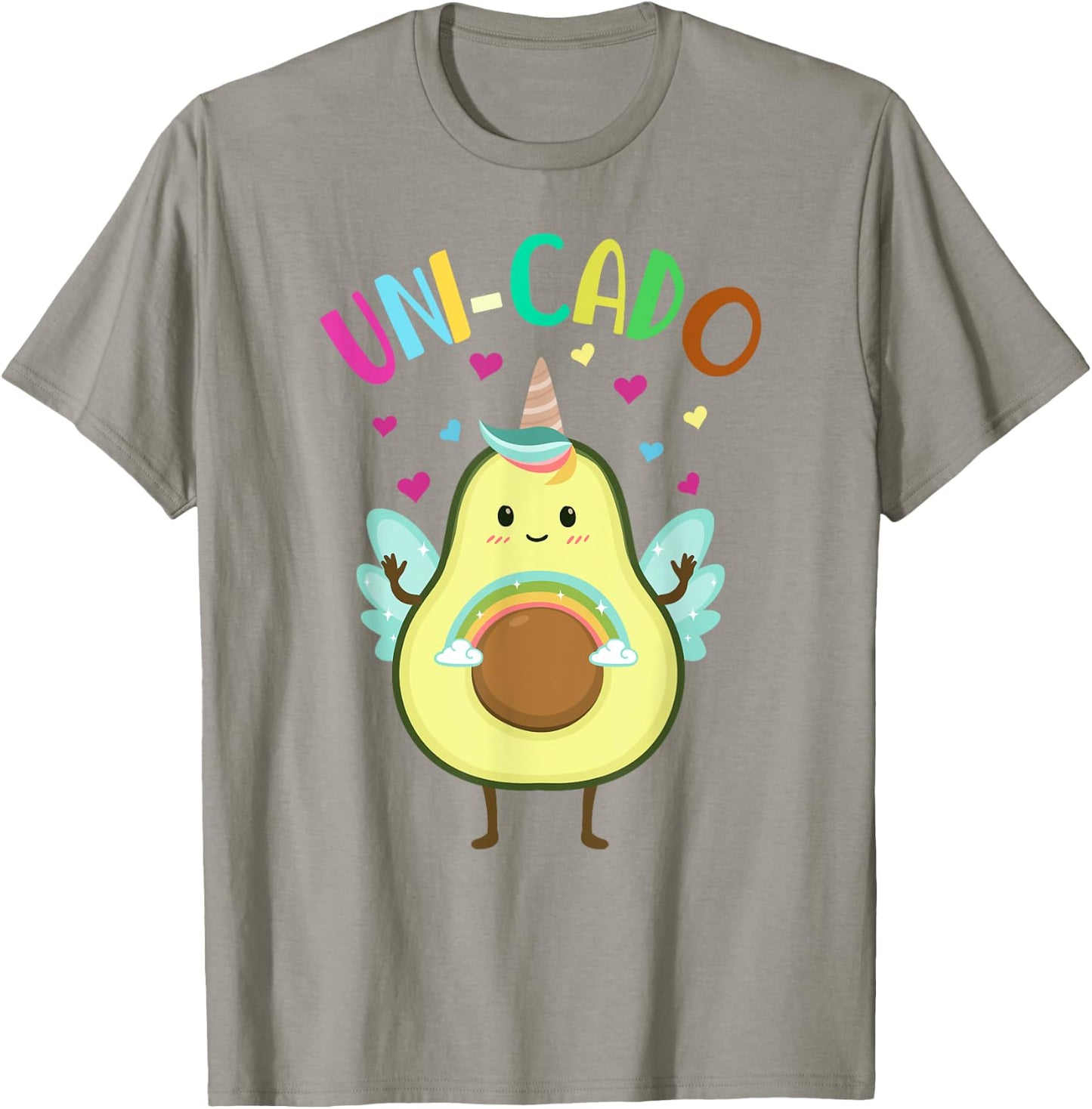 Cute Avocado Shirt Kids Toddler Little Girl Unicorn Birthday T-Shirt - T-Shirt | Sand