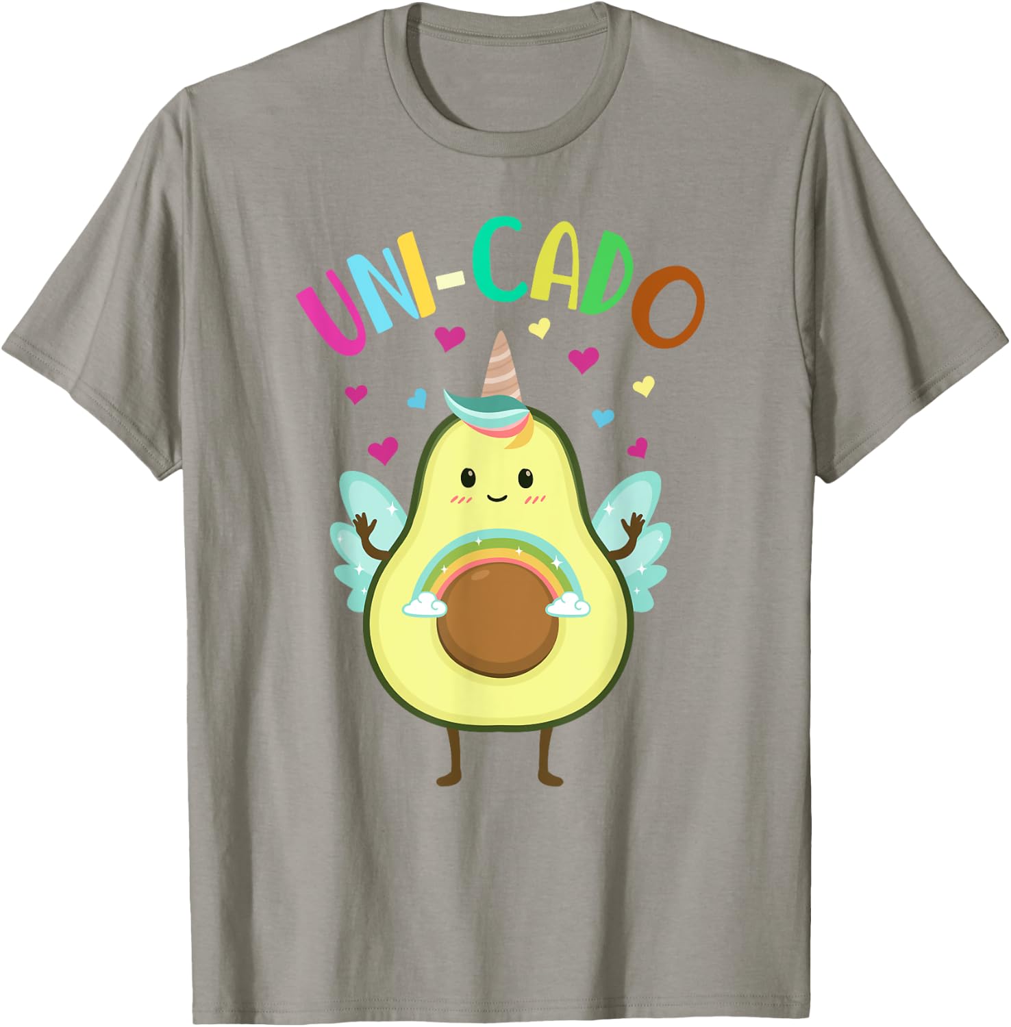 Cute Avocado Shirt Kids Toddler Little Girl Unicorn Birthday T-Shirt - T-Shirt | Sand