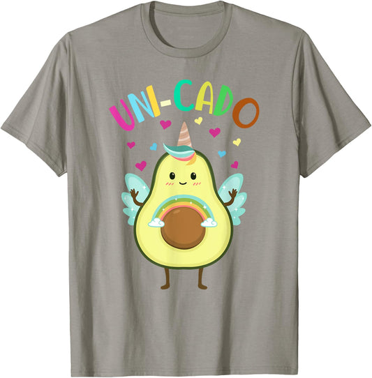 Cute Avocado Shirt Kids Toddler Little Girl Unicorn Birthday T-Shirt - T-Shirt | Sand