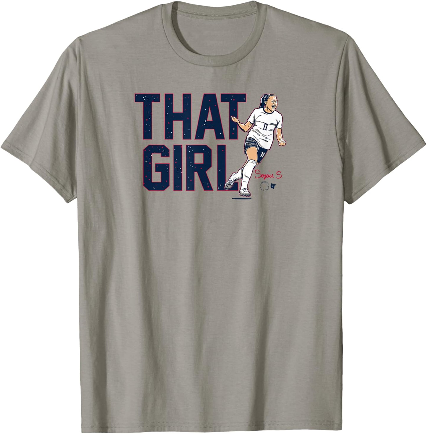 Sophia Smith - That Girl - USWNTPA - USA Soccer T-Shirt - T-Shirt | Sand