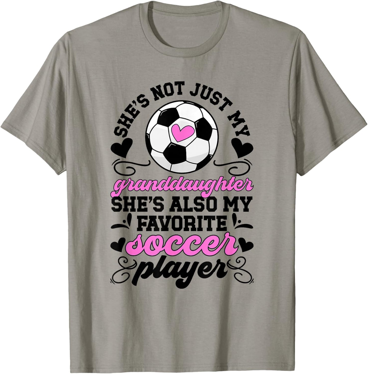 She's My Favorite Soccer Player Grandma Soccer Grandma T-Shirt - T-Shirt | Sand