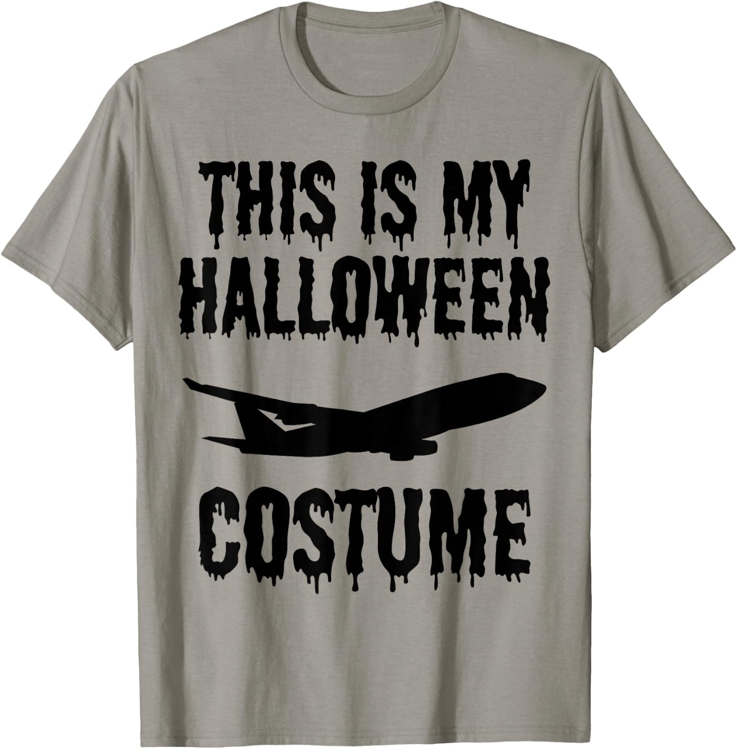 This is My Halloween Costume Funny Airplane Pilot Aviation T-Shirt - T-Shirt | Sand