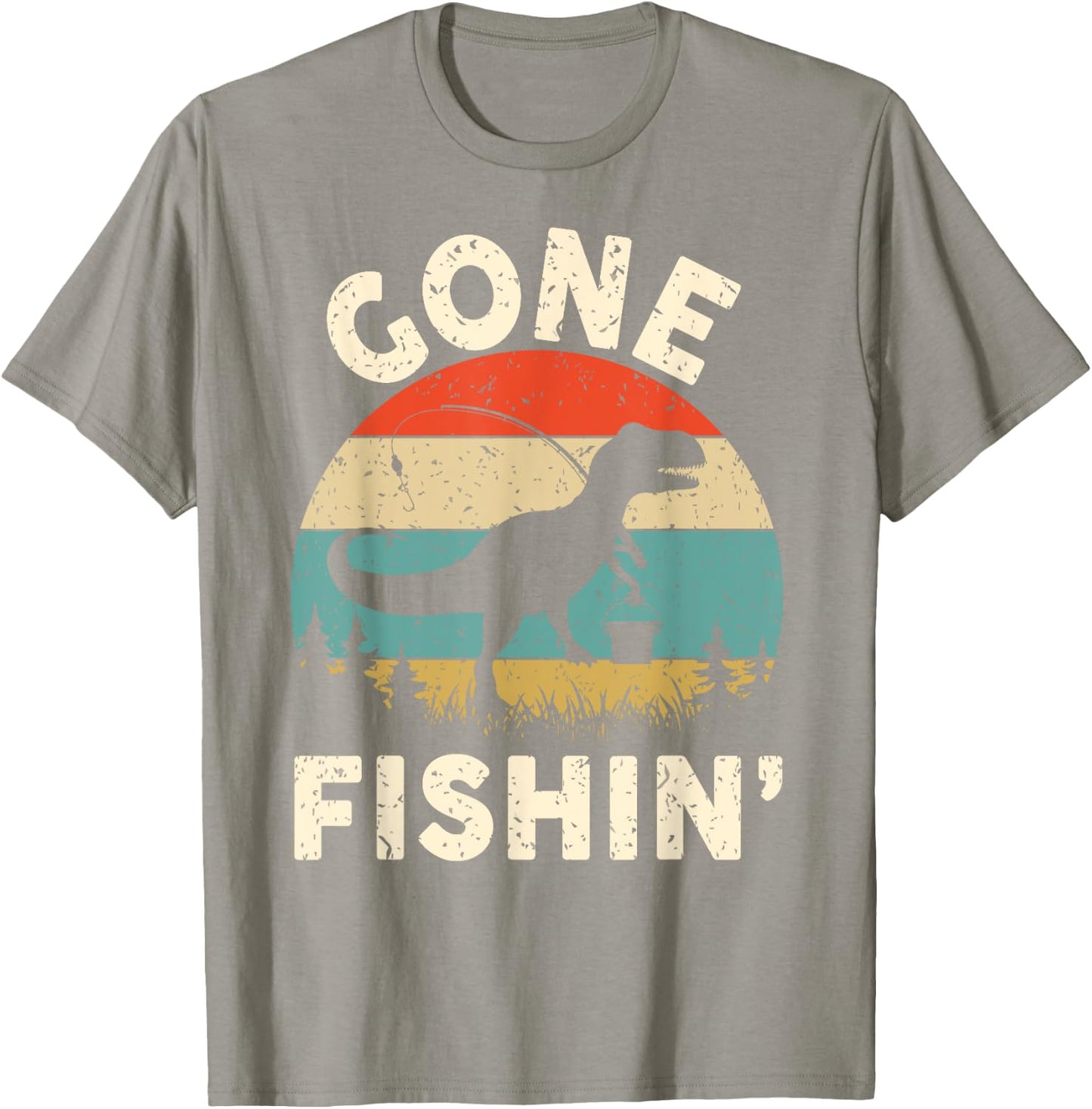 Funny Gone Fishing-Shirt Men Women Youth Boys Kids Toddler T-Shirt - T-Shirt | Sand