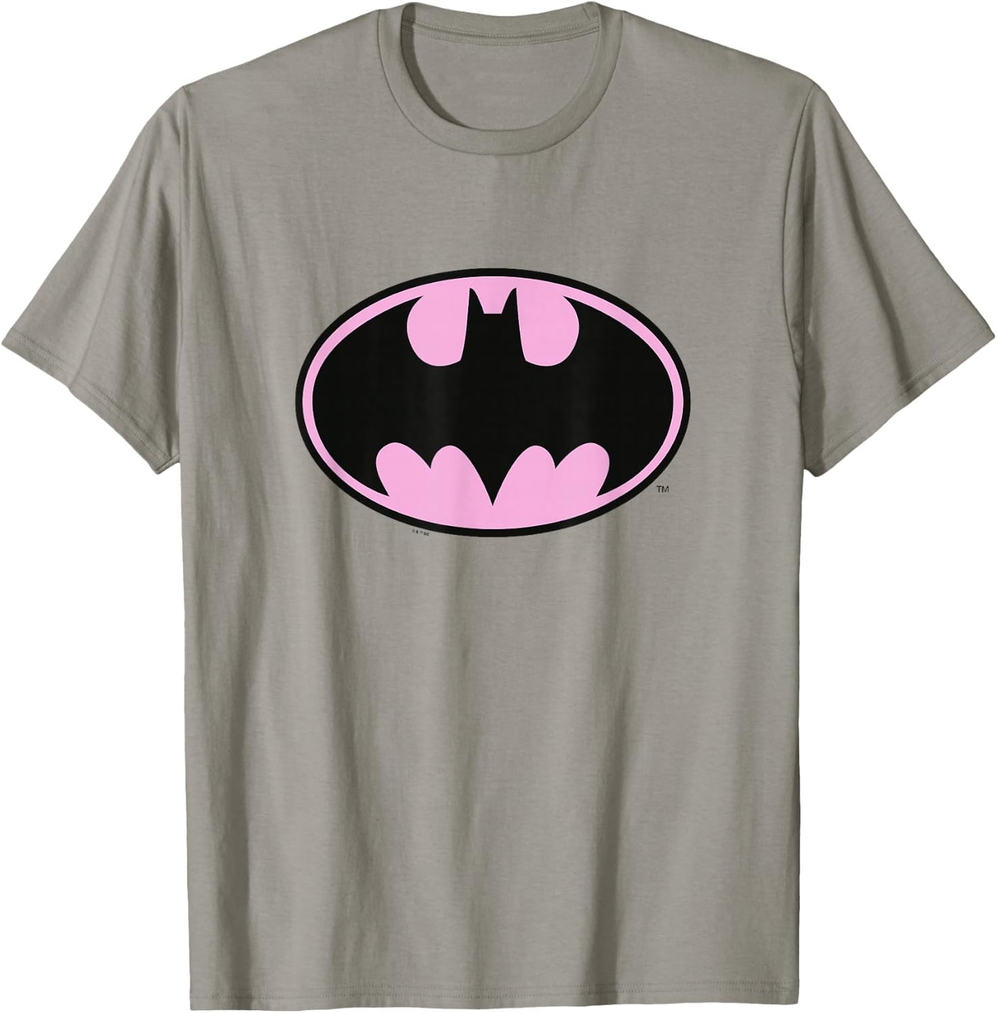 DC Comics Batman Pink Background Bat-Symbol Chest Logo T-Shirt - T-Shirt | Sand